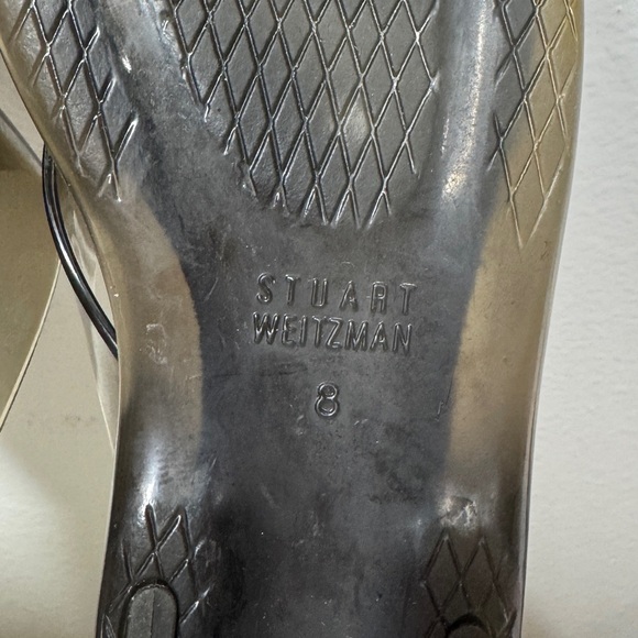 Stuart Weitzman Jelly Thong Tortoiseshell Pattern Brown Black Sandals Size 8 - Picture 12 of 12